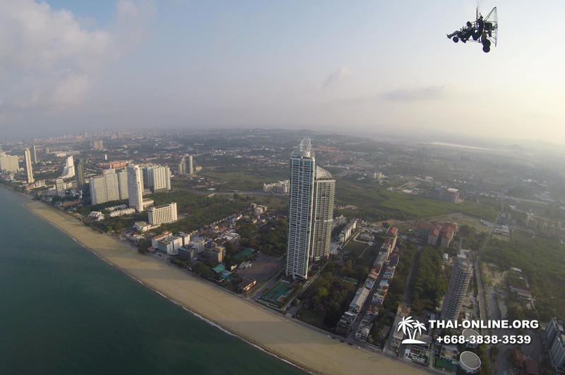 Flight over the city of Pattaya, the island of Koh Lan or the jungle on a paraglider in tandem, paratrike, motorized hang glider, paramotor or gyrocopter - photo 38