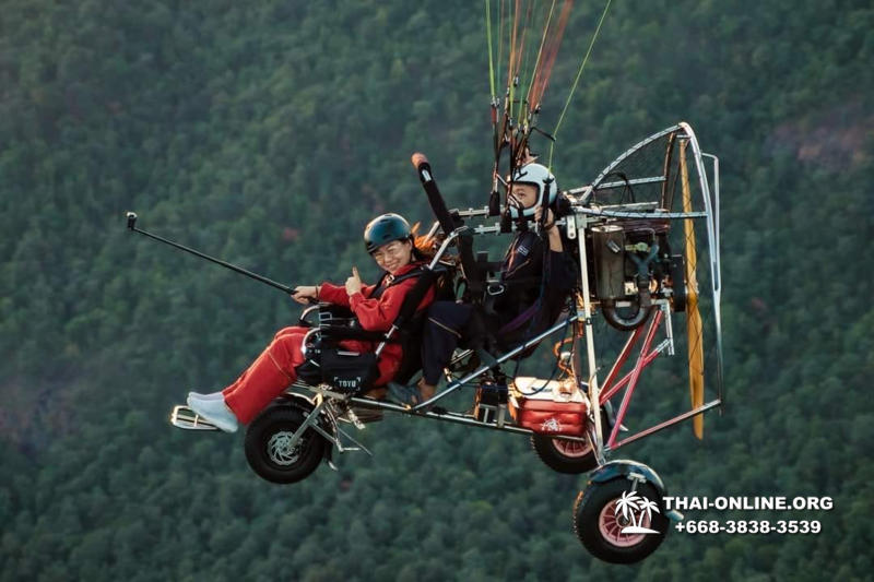 Flight over the city of Pattaya, the island of Koh Lan or the jungle on a paraglider in tandem, paratrike, motorized hang glider, paramotor or gyrocopter - photo 44
