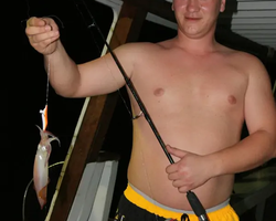 Squid sea fishing in night-time Pattaya Thailand - tour photo 24