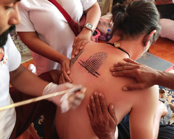 Tattoo Sak Yant Ajan Chalee from Pattaya in Thailand photo 29