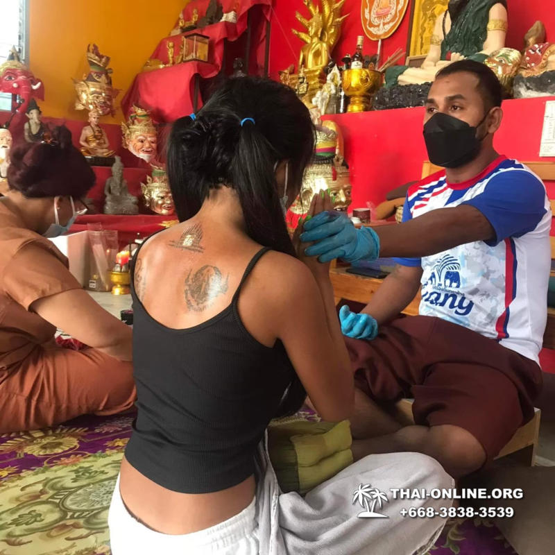 Tattoo Sak Yant Ajan Chalee from Pattaya in Thailand photo 8
